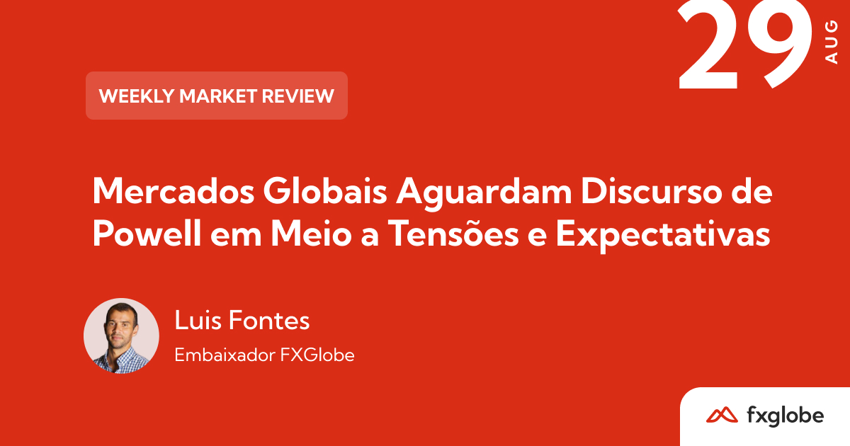 mercados globais aguardam discurso de powell em meio a tensões e expectativas